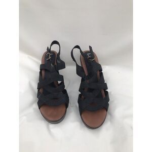 BOC Sandals Shoes Womens Size 11 Leather Cork Wedge Platform Comfortable Summer